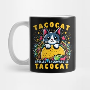 Tacocat // Vintage Mexican Food Funny Design Mug